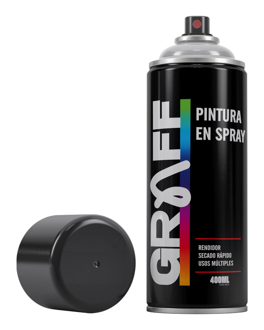 PINTURA SPRAY ALTA TEMPERATURA NEGRO MATE #1600